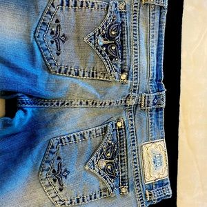 Iron horse rhinestone jeans